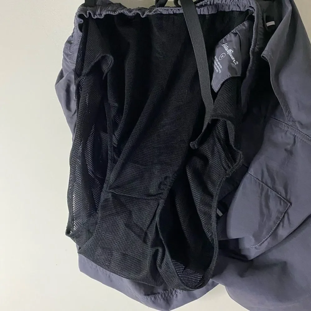 Eddie Bauer Gray Adjustable Waist Belted Shorts Size XL